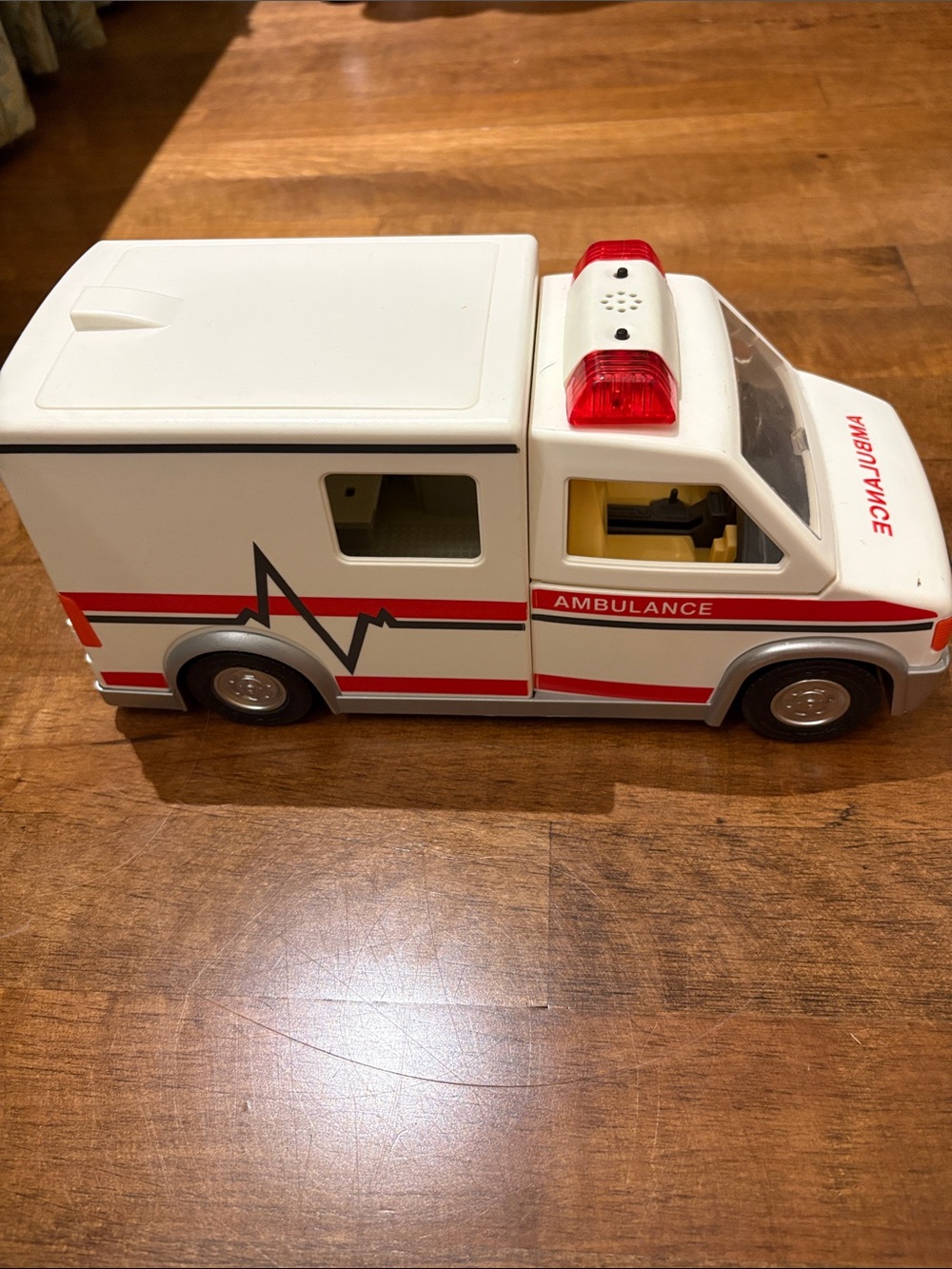 Playmobil White and Red Kids Play Ambulance Toy - Emergency Rescue Van
